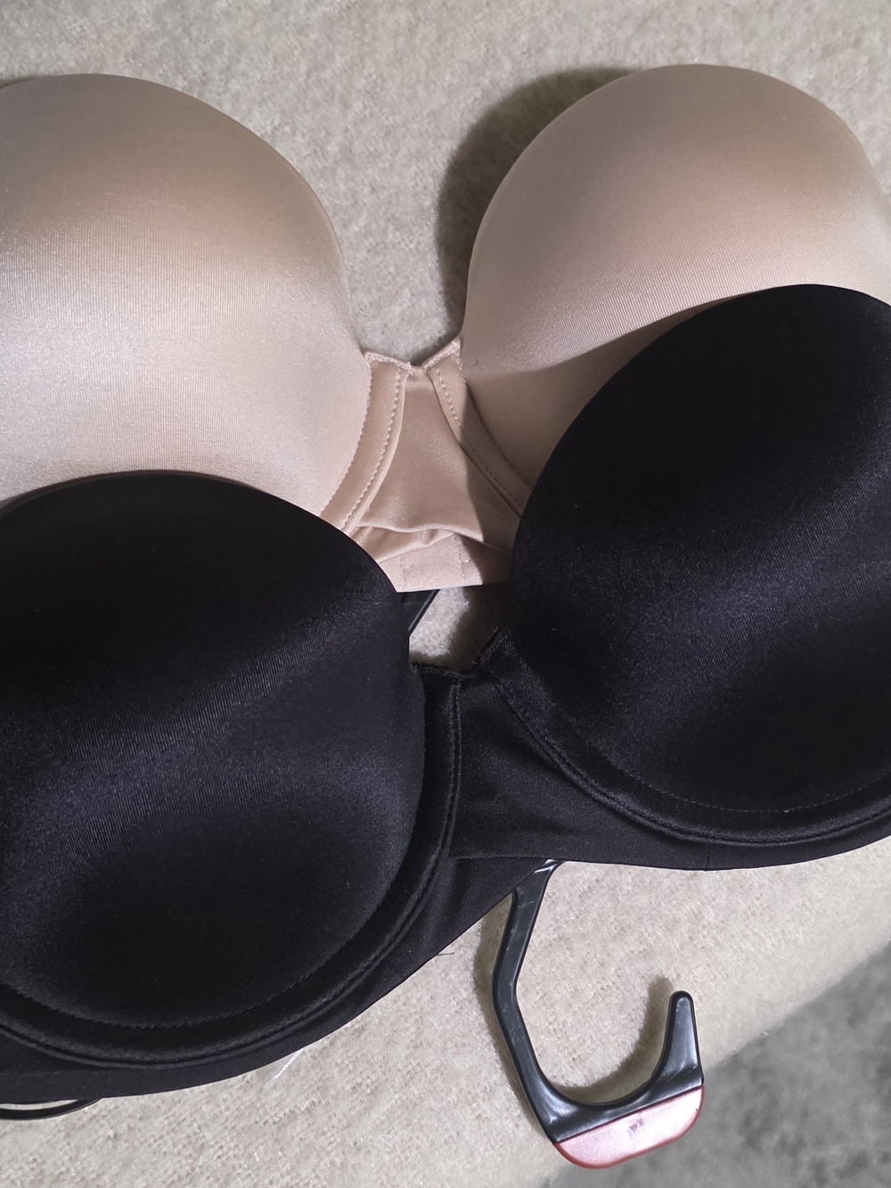 Maidenform Dual-Pack Strapless T-Shirt Bras in Black and Nude